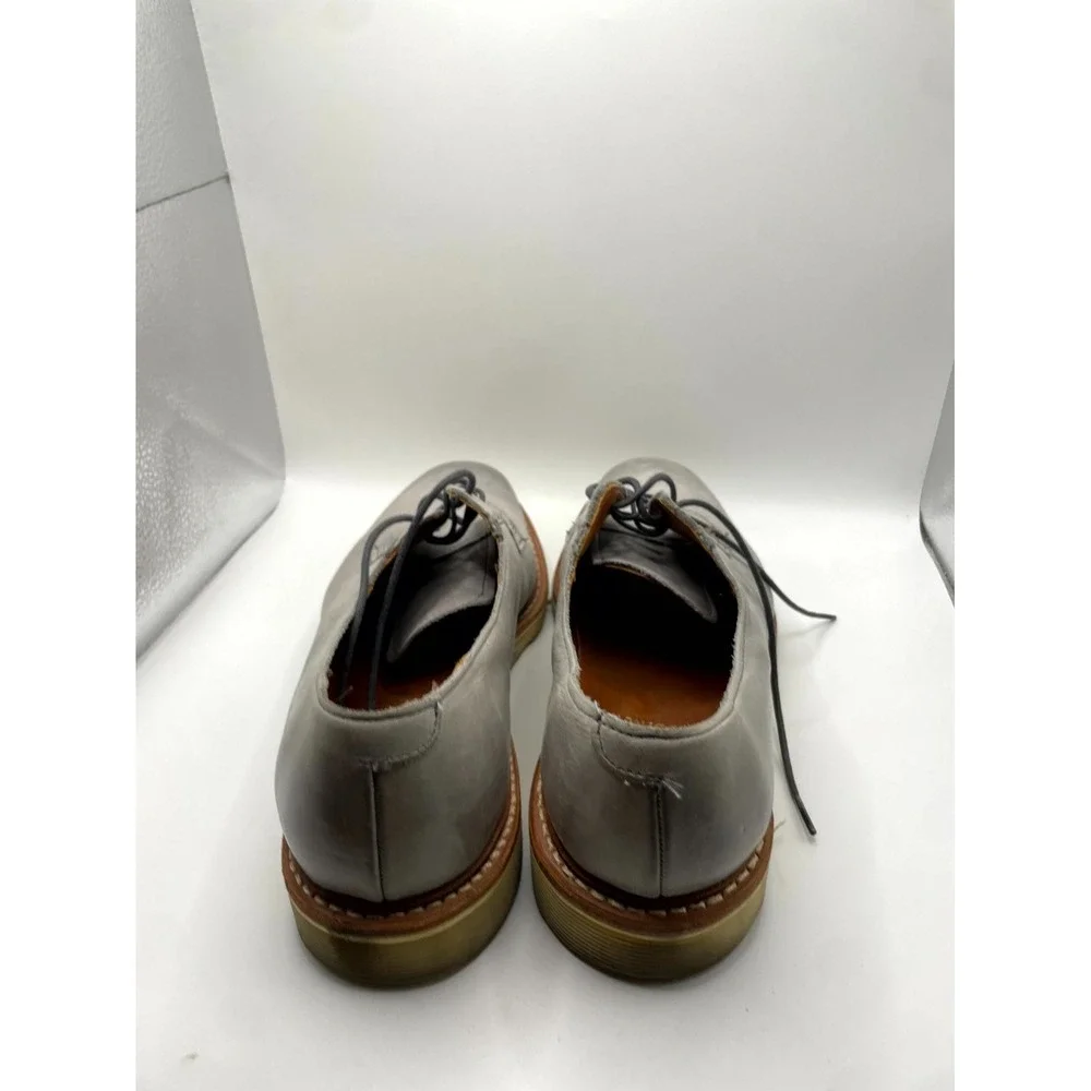 Allen Edmonds Cove Drive Mens US 8.5 D Derby Gray Leather Plain Toe Dress Shoes